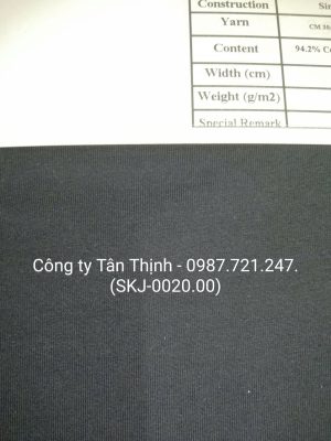 Ảnh mẫu vải SKJ 0020.00 - SingleJersey - Tân Thịnh (1)